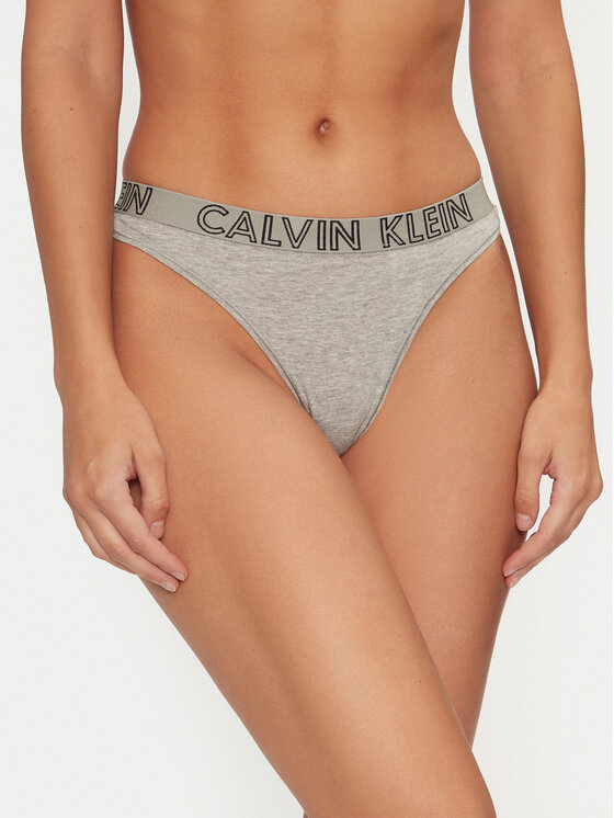 Stringi Calvin Klein Underwear, Rozmiar L, Szare, Ultimate 000QD3636E