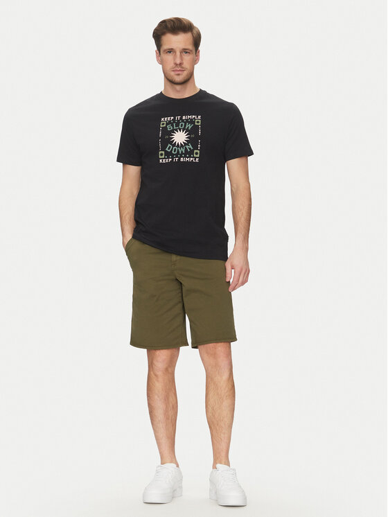 Blend Blend T-Shirt 20718311 Czarny Regular Fit