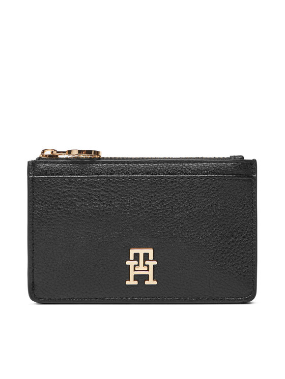 Etui pentru carduri Tommy Hilfiger Th Distinct Long Cc Holder AW0AW17481 Negru