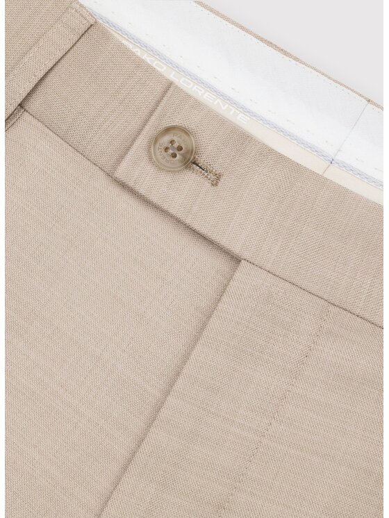 Pako Lorente Pako Lorente Spodnie garniturowe P26SF-6G-011 Beżowy Slim Fit