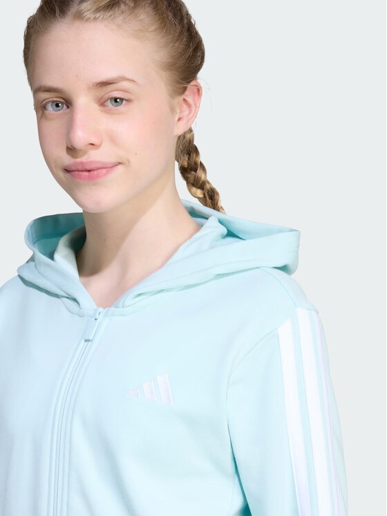 adidas adidas Bluza Essentials Full-Zip Turkusowy Regular Fit