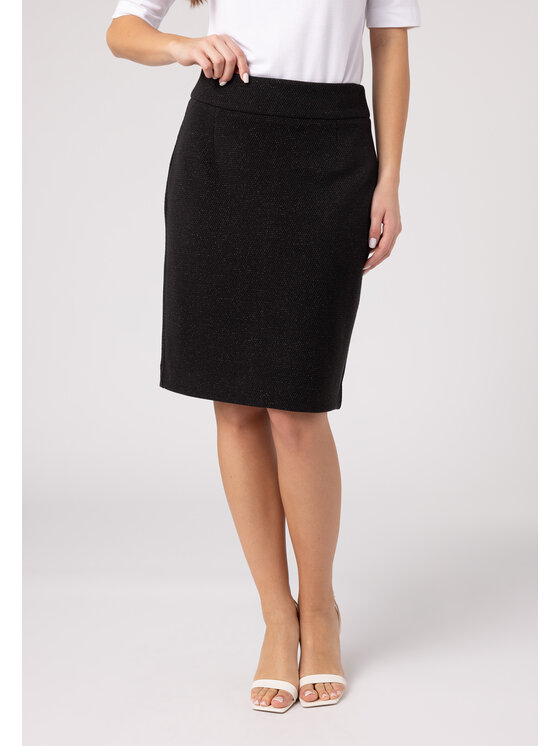 QUIOSQUE QUIOSQUE Sukně QUIOSQUE 7VL001249 Černá Regular Fit