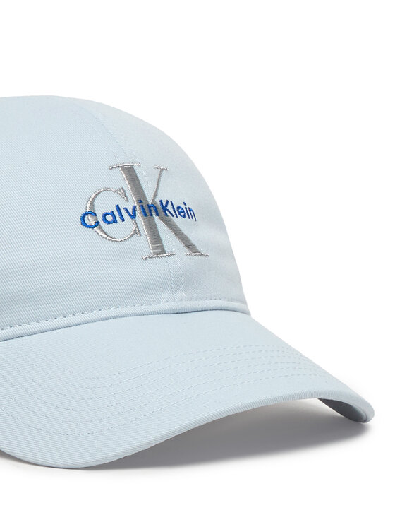 Calvin Klein Calvin Klein Шапка с козирка Monologo Embroidery Baseball Hat LV04K5026G Светлосиньо