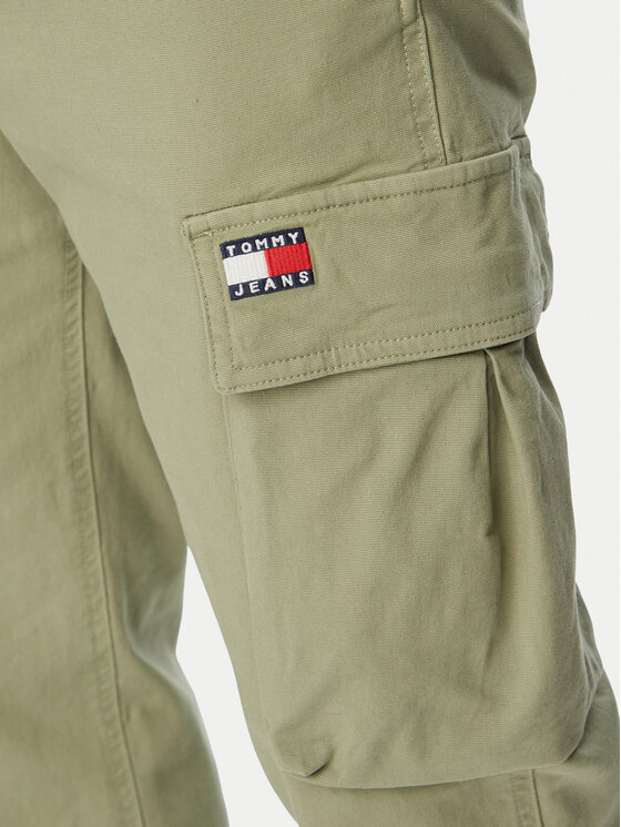Tommy Jeans Tommy Jeans Cargo kalhoty Otis Co DM0DM22403 Zelená Regular Fit