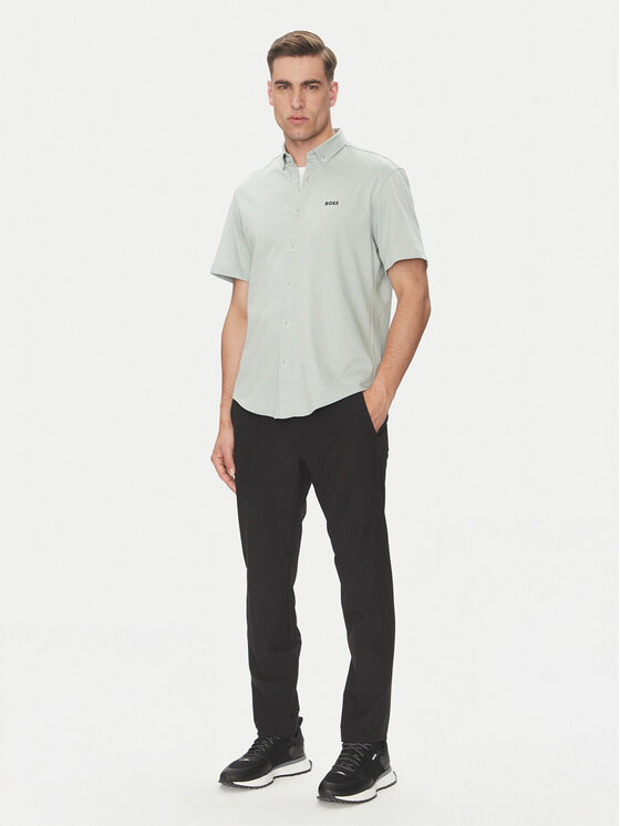 BOSS BOSS Cămașă B_MOTION_S 50533149 Verde Regular Fit