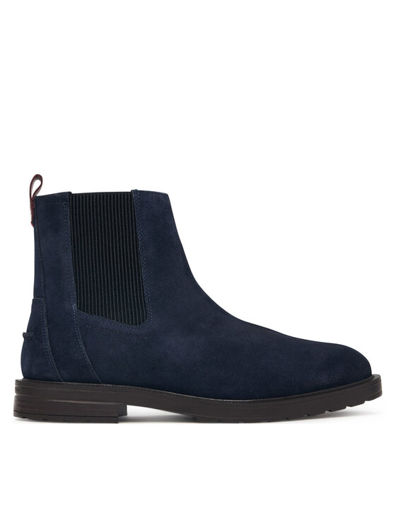 Tommy Hilfiger Tommy Hilfiger Stiefeletten Cleated Hilifger Suede Boot FM0FM05961 Dunkelblau
