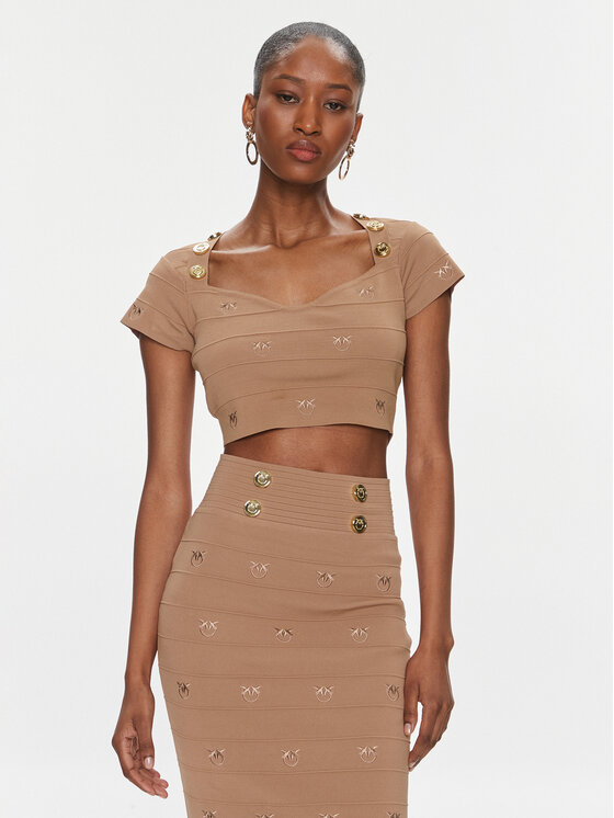 Chemisier marron clearance