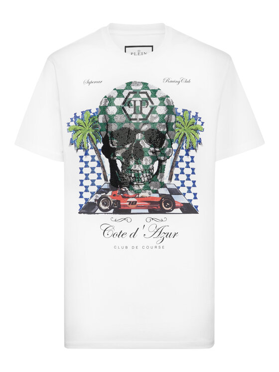 PHILIPP PLEIN PHILIPP PLEIN T-Shirt 24689 Biały Regular Fit