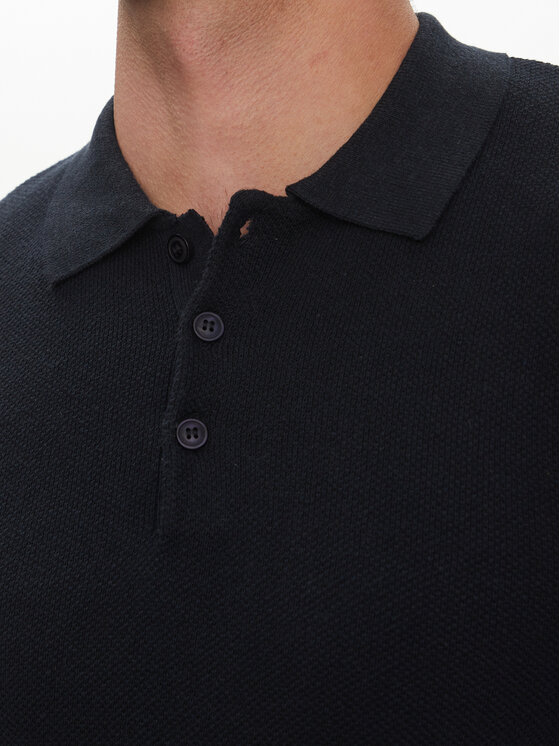 INDICODE INDICODE Polo Invorm 30-485 Granatowy Regular Fit