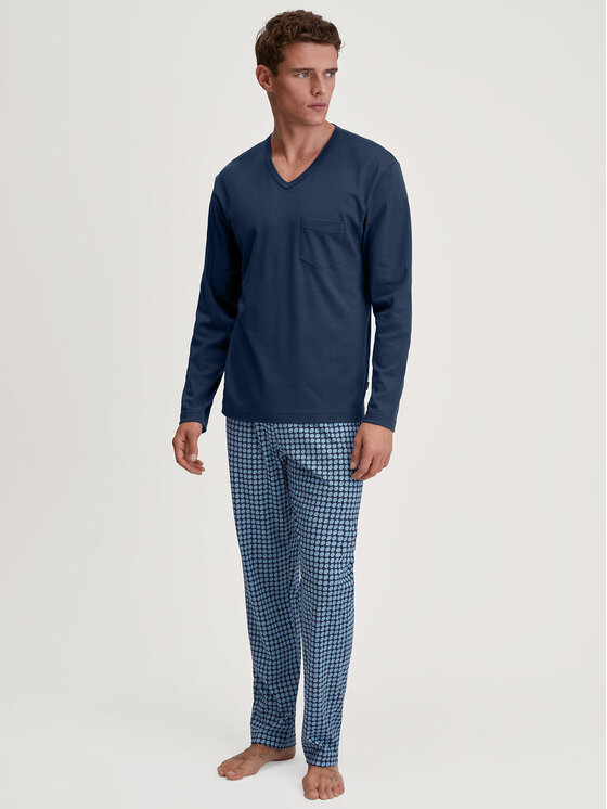Calida Calida Piżama 46287 Granatowy Regular Fit