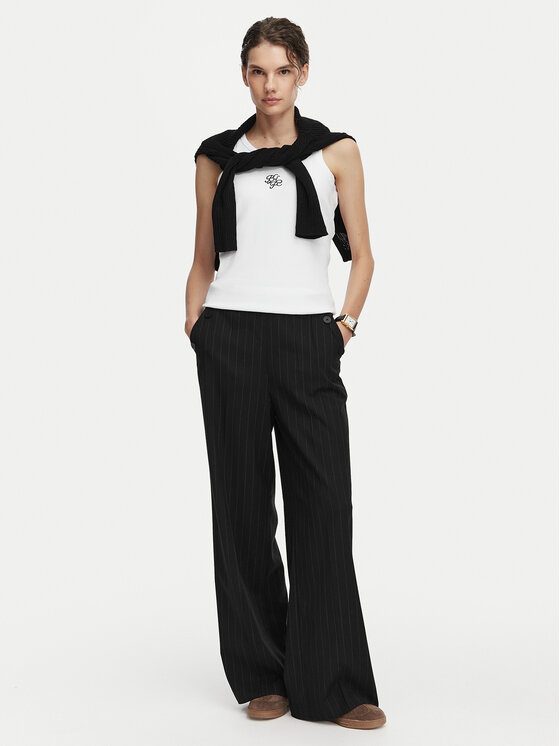 Beverly Hills Polo Club Beverly Hills Polo Club Top P-SS26W-TK550000 Bílá Regular Fit