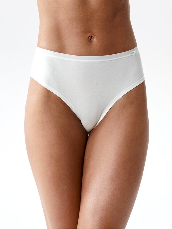 Atlantic Atlantic Figi brazylijskie z wysokim stanem flat elastic Beżowy