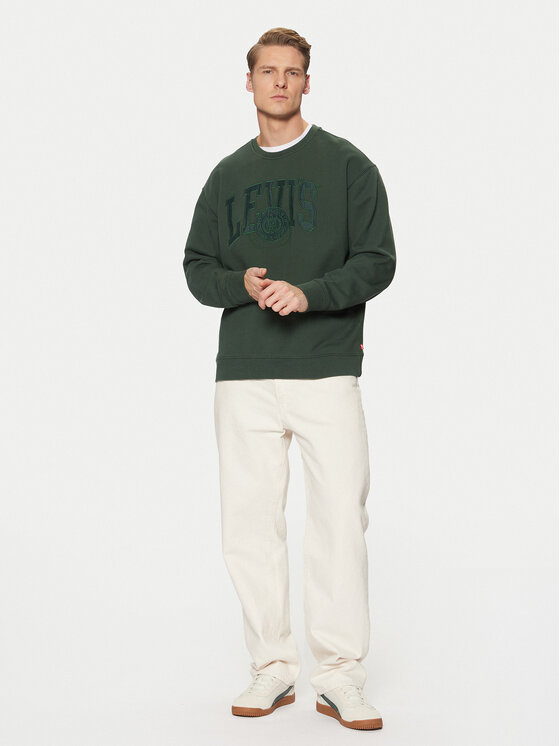 Levi's® Levi's® Pulóver Graphic 38712-0443 Zöld Relaxed Fit