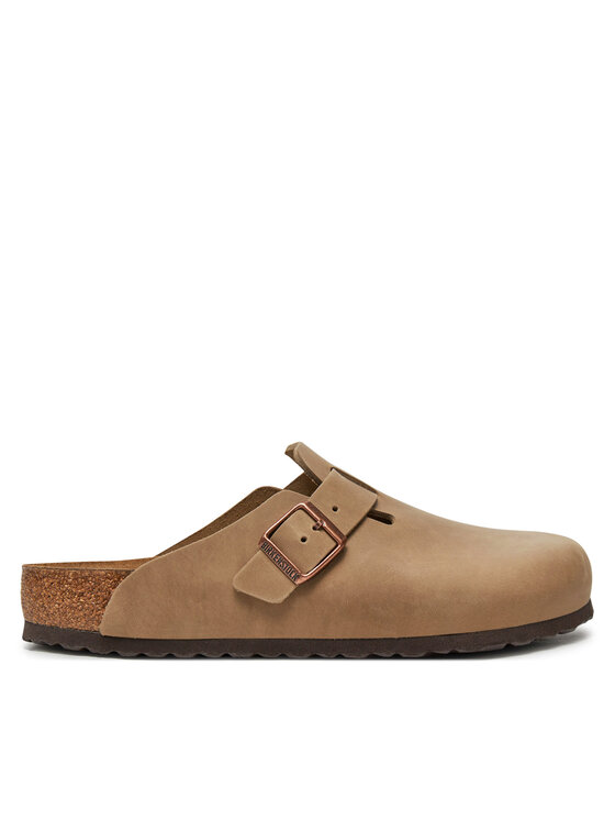 Birkenstock Birkenstock Klapki Boston SFB LEOI Tabacco Brown 1018147 Beżowy