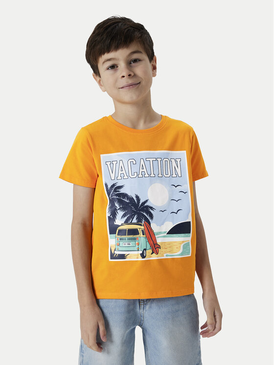 NAME IT NAME IT T-shirt Zelo 13239199 Žuta Standard Fit