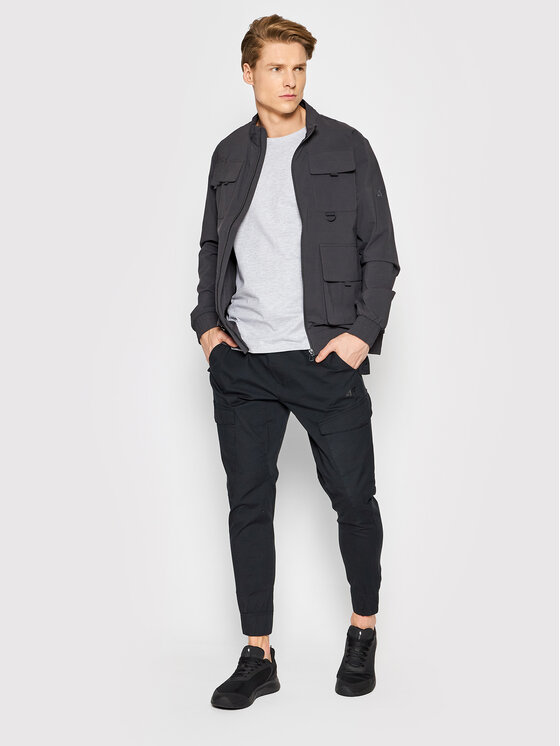 4F 4F Kurtka przejściowa H4L22-KUMC002 Szary Regular Fit