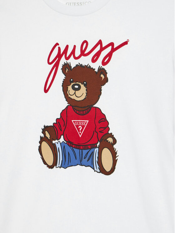 Guess Guess T-shirt H4BJ06 I3Z14 Bijela Regular Fit