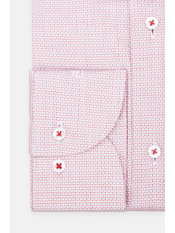 Lancerto Lancerto Koszula Ossie KO051223000020 Czerwony Slim Fit