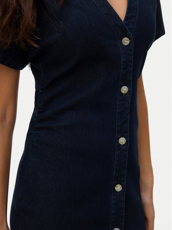 Vero Moda Vero Moda Džinsa kleita Sanni 10345708 Tumši zils Slim Fit