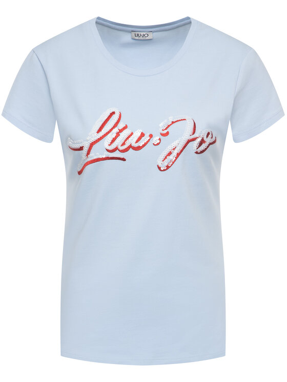 Liu Jo Liu Jo T-shirt WA0270 J5003 Blu Regular Fit