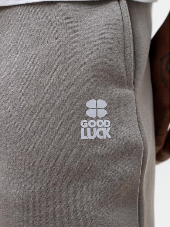 Good Luck Good Luck Spodnie dresowe Klasyczne na każdą okazję 129942 Szary Regular Fit