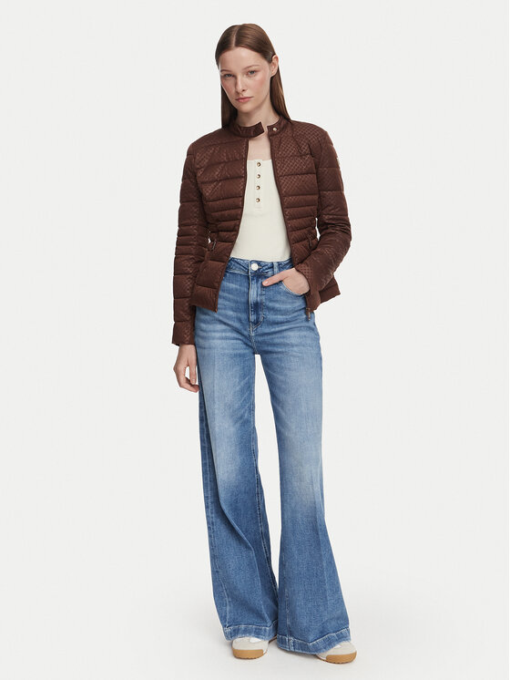 Guess Guess Kevad-sügis jope W6YL16 W2891 Tumepruun Slim Fit