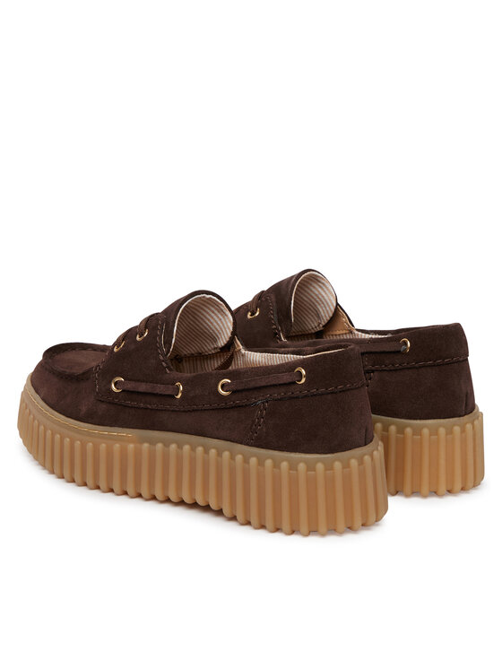 Clarks Clarks Nizki čevlji Torhill Boat 26186647 Rjava