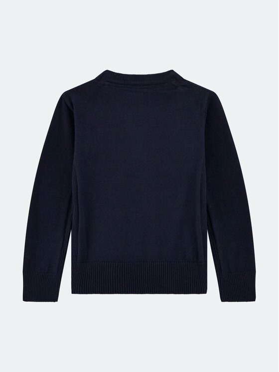 Guess Guess Sweter MAGLIA GIROCOLLO Niebieski Regular Fit