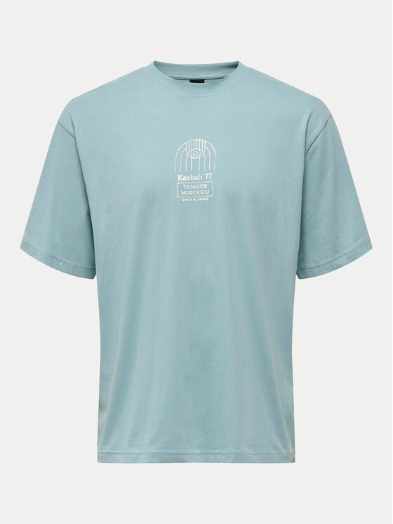 Only & Sons Only & Sons T-Shirt Malik 22029484 Niebieski Relaxed Fit