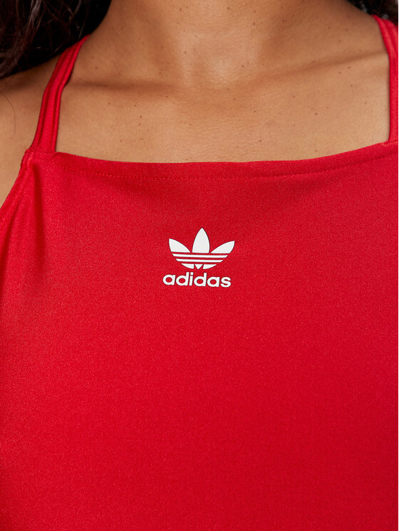 adidas adidas Bodi 3-Stripes IY7295 Rdeča Slim Fit