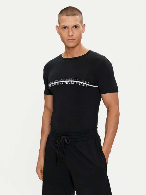 Férfi Póló Emporio Armani Underwear, Méret: M, Fekete, 111035 4R729 00020