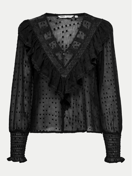 ONLY ONLY Särkpluus Eleanor 15324229 Must Regular Fit