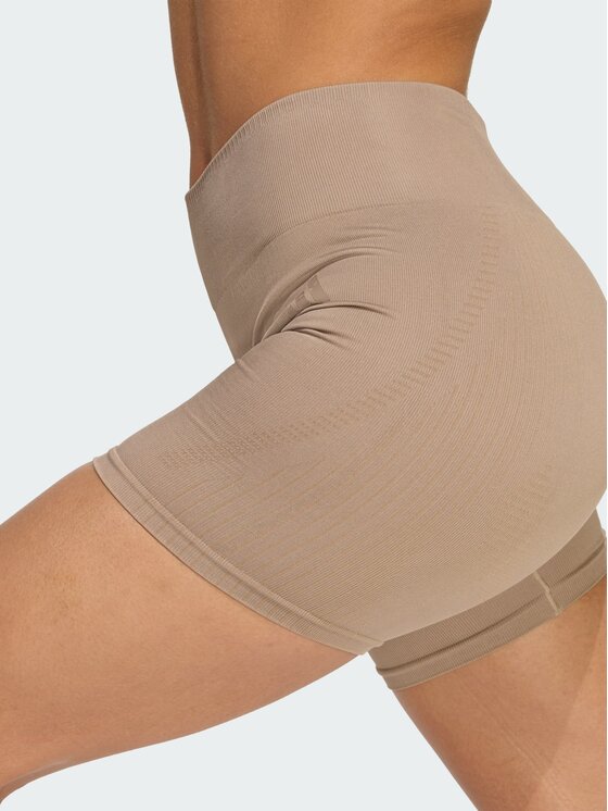 adidas adidas Szorty sportowe Workout Essentials 4 inch Brązowy Fitted Fit