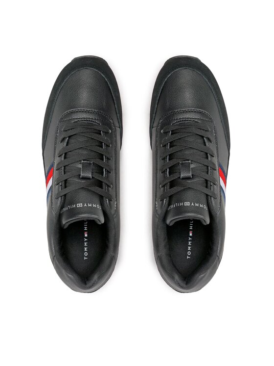 Tommy Hilfiger Tommy Hilfiger Sneakers Core Eva Runner Corporate Lea FM0FM04397 Schwarz