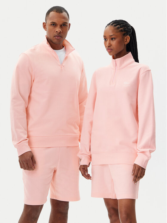 Lacoste Mikina Unisex SH2735 Ružová Regular Fit