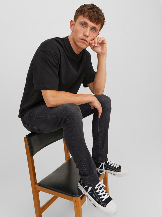 Jack&Jones Jack&Jones Jeansy Glenn 12243595 Czarny Slim Fit
