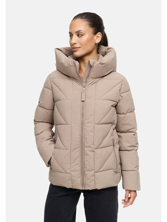 Marikoo Marikoo Kurtka zimowa Kuschelnasee Szary Regular Fit