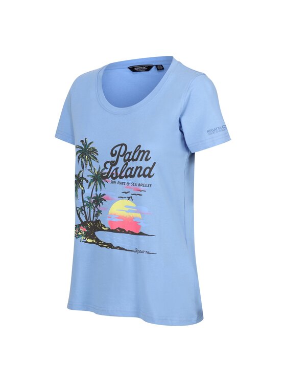 Regatta Regatta T-Shirt Filandra VIII Błękitny Short Fit