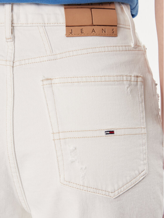 Tommy Jeans Tommy Jeans Traperice DW0DW17618 Bijela Mom Fit