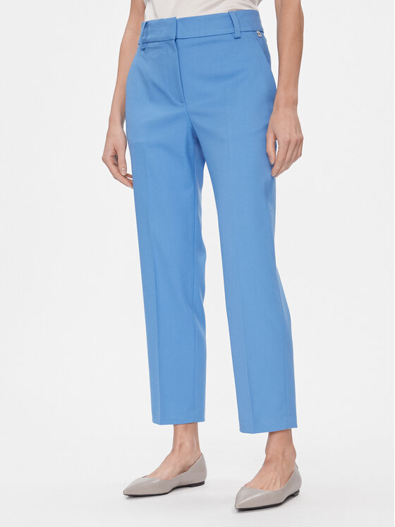 Tommy Hilfiger Tommy Hilfiger Szövet nadrág Core WW0WW39723 Kék Straight Fit