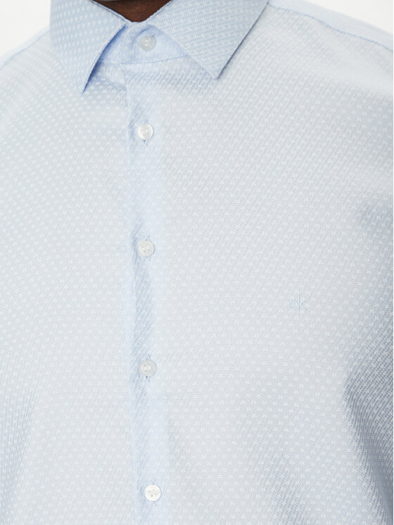 Calvin Klein Calvin Klein Сорочка K10K114360 Блакитний Slim Fit