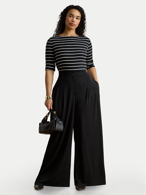 LAUREN RALPH LAUREN LAUREN RALPH LAUREN Pantaloni di tessuto Chabrell 200980217001 Nero Wide Leg