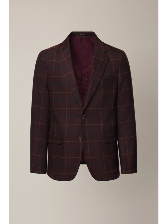 Lancerto Lancerto Marynarka Sovana MA131225000015 Bordowy Slim Fit