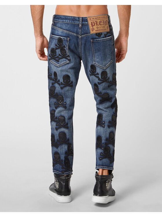 PHILIPP PLEIN PHILIPP PLEIN Jeansy 13995 Světle modrá Slim Fit