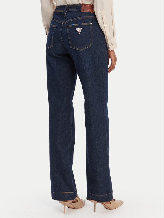 Guess Guess Jeansy W6RA3F D6881 Granatowy Regular Fit