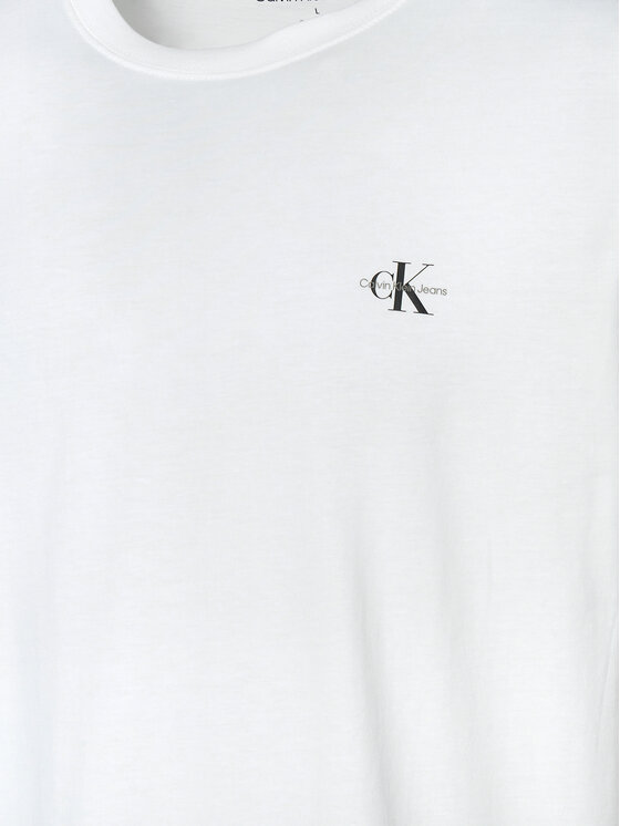 Calvin Klein Jeans Calvin Klein Jeans Set di 2 T-shirt Monologo J30J320199 Bianco Regular Fit