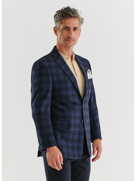 Pako Lorente Pako Lorente Marynarka P23WP-3X-007 Granatowy Slim Fit