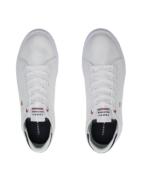 Tommy Hilfiger Tommy Hilfiger Laisvalaikio batai Lightweight Textile Cupsole FM0FM04426 Balta