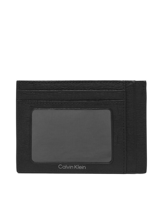 Calvin Klein Calvin Klein Pouzdro na kreditní karty Emblem Hw Id Cardholder LV04D1168G Černá