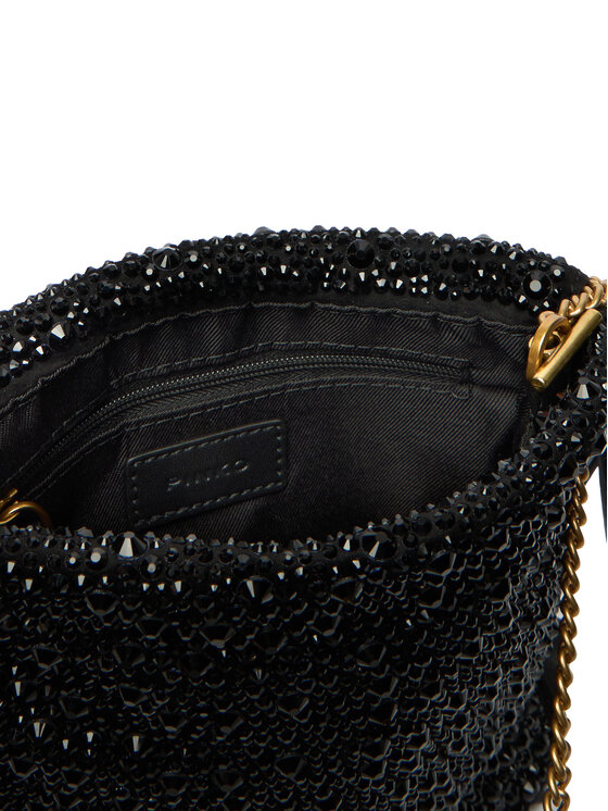 PINKO PINKO Handtasche Slouchy Coulisse Baby AI 25-26 PCPL 105409 A2WF Schwarz